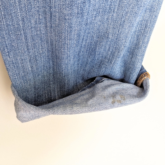 🇺🇸 J Brand Aoki Cropped Distressed Boyfriend Jeans Tulum Wash Made In USA - Picture 14 of 15